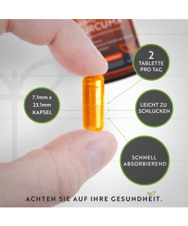 Buy Nutravita 500mg Curcuma Extract Capsules - 120 High-Dosed Turmeric Capsules with 95% Curcumin Pepper & Ginger - Lab Tested for Quality - International Shipping Available - Buy Online on GoSupps.com