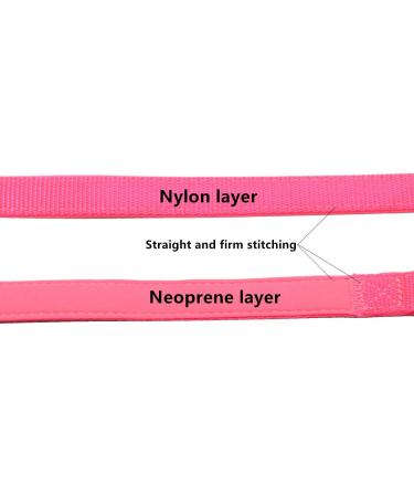 Olahibi Comfort Neoprene Padded Nylon Dog Collar - Medium Pink - Buy Online on GoSupps.com