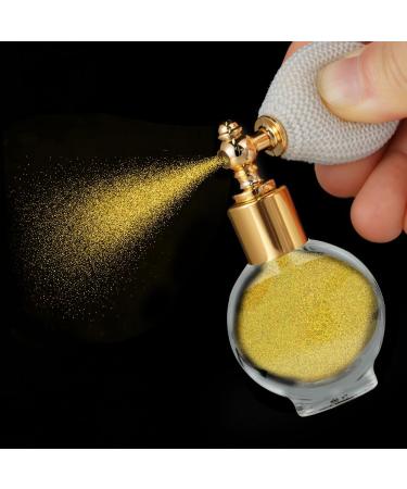 AOOWU Glitter Powder Spray Shiny Body Glitter Spray for Women Highlighter Loose Powder Spray Shimmer Sparkle Pearl Powder Makeup Spray for Body Hair Face and Clothing Colorful Gold - Buy Online on GoSupps.com