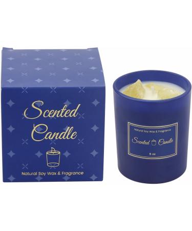 Scented Candles for Men - Wood & Vanilla | Citrine Soy Candles | Holiday & Birthday Gifts | Home & Office Decor - Buy Online on GoSupps.com