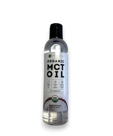 Kate Naturals MCT Oil for Coffee. Pure Coconut MCT C8 and C10 Oil (8oz Organic Unflavored) 8.00 Fl Oz (Pack of 1) - Buy Online on GoSupps.com