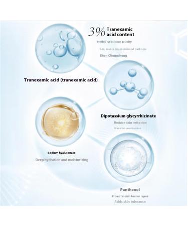 5% High concentration Tranexamic Acid Serum Face Serum Multi-Effect Repair Serum for Men & Women Soothing Anti-Allergic Anti-Darkness Normal To Dry Skin - 30ml(1oz) - Buy Online on GoSupps.com