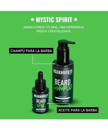 Beardburys 2 in 1 Beard Shampoo for Men | Face Wash & Beard Soap for Protected Skin & Soft Beard Sulphate & Paraben Free Vegan Mystical Scent 150ml - Buy Online on GoSupps.com