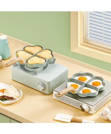 Four Hole Frying for Creative Heart-Shaped Easy Clean Eggs Cooker Omelet Nonstick Eggs Frying Gift for C - Buy Online on GoSupps.com