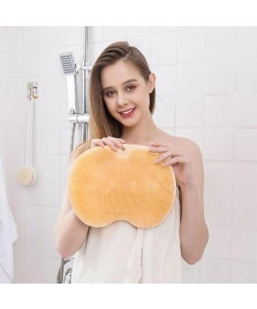 Foot Scrubber for Shower | Shower Foot Scrubber Massager Cleaner | Improves Foot Circulation Scrubs Feet Clean Non Slip with Suction Cups Cleaner Massager for Dead Skin Orange - Buy Online on GoSupps.com
