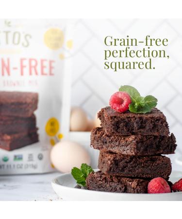 Otto's Naturals Classic Brownie Mix - Organic, Gluten-Free, Nut-Free, Non-GMO - 11.1oz Bag - Buy Online on GoSupps.com