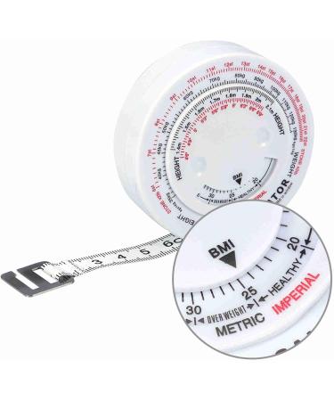 Haosie Tape Measure Body BMI Body Tape Measure 150 cm Retractable Body Fat Measuring Tool for Waist Circumference Body Mass Index Measurement with Bmi Calculator - Buy Online on GoSupps.com