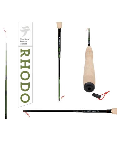 Tenkara USA Fly Fishing Rhodo Rod, for Small Streams - Carbon Fiber, Lightweight, Telescopic, Adjustable, 3 Multi-Lengths (8'10"/ 9'9"/ 10'6")