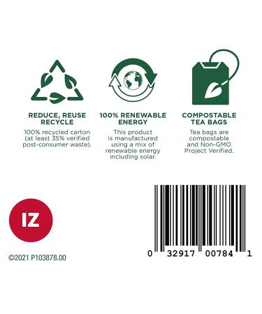 Traditional Medicinals Organic Immune Zoom Lemon Ginger Tea - Caffeine Free, 16 Wrapped Bags - Buy Online on GoSupps.com