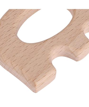 Tnfeeon Elephant Wooden Teething Ring - 5 Eco-Friendly Baby Bite Toys for Pain Relief | DIY Natural Wood Accessories for Toddlers - Buy Online on GoSupps.com