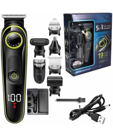 All-in-One Hair Clippers & Beard Trimmer for Men - Adjustable Electric Groomer for Hair Beard Nose & Ear - Buy Online on GoSupps.com