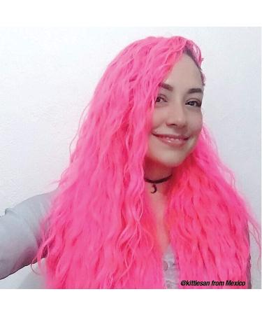 Manic Panic Cotton Candy Pink Hair Dye 8 fl oz - Vegan, PPD & Ammonia-Free Semi-Permanent Hair Color - Glows in Blacklight - Bright Cool-Toned Pink Shade - Buy Online on GoSupps.com