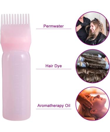 Abnaok Root Comb Applicator Bottle 6oz - Hair Dye Brush with Graduated Scale - 4 Pack - Buy Online on GoSupps.com