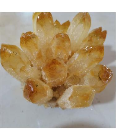 Natural Crystal Rough Crystal Cluster Rare New Yellow Phantom Quartz Crystal Cluster Specimen Home Decoration Office Living Room Crystal Decora (Size : 500-600g) - Buy Online on GoSupps.com