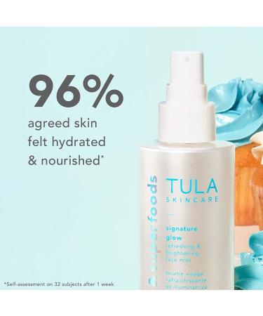 TULA Skin Care Signature Glow Face Mist | Hydrating & Brightening | Pollution & Blue Light Protection | 3.51 fl. oz - Buy Online on GoSupps.com