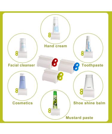 15-Piece Rolling Tube Toothpaste Squeezer and Stand - Bathroom Dispenser (3 Colors) - Buy Online on GoSupps.com