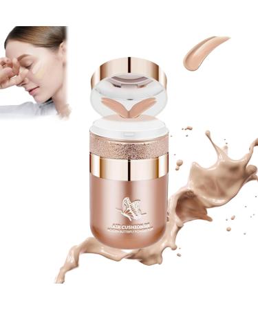 LGEternal Butterfly Air Cushion Powder Puff Bb Cream Korean Butterfly Cushion CC Cream Concealer Makeup Base Liquid Foundation Cushion Bb Concealer For All Skin Types (natural color)