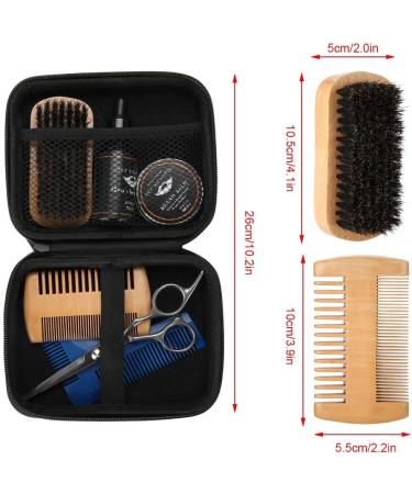 Joyzan Beard Care Set for Men | Complete Grooming Kit with Cream Oil Brush Comb & Trim Tool | Perfect Gift for Him Father & Friend - Buy Online on GoSupps.com