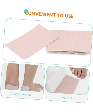 UKCOCO 50 Sheets Flannel Footsticker Shoe Pads Corn Cushions Glass Milk Bottle Forefoot Pads Feet Callus Pads Breathable Foot Pads Metatarsal Pads of Foot of Feet Care Pink Insole - Buy Online on GoSupps.com