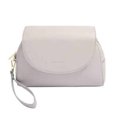 Stackers diaper bag faux leather taupe M