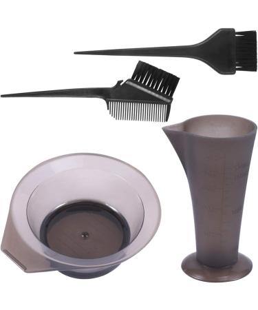 FRCOLOR 4Pcs Hair Dye Coloring Kit - Brush, Bowl, Measuring Cup Set for DIY Salon & Home Use - Buy Online on GoSupps.com