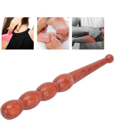 Ergonomic Wooden Massage Tab for Foot Reflexology - Mahogany Wave Design for Back & Neck Relief - Buy Online on GoSupps.com