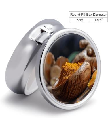 Travel Pill Box Case - 3 Compartment Wooden Bowl Design - Portable Medicine Organizer for Purse & Pocket - Buy Online on GoSupps.com