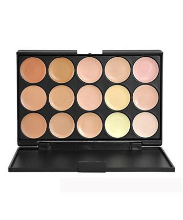 FantasyDay Pro 15 Colors Concealer Camouflage Palette Contouring Kit 2 - Professional and Daily Use - Buy Online on GoSupps.com
