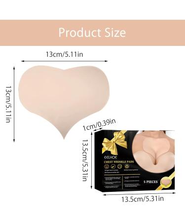 5Chest wrinkle pads Anti Wrinkle Silicone Chest Patches Anti Aging Pad For Crepe Erase & Wrinkles Reusable silicone pads against breast wrinkles Overnight Wrinkle Remover Treatment while Sleeping - Buy Online on GoSupps.com