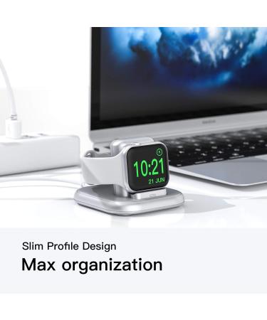 Conido Charging Stand for Apple Watch  Watch Charger Stand with Charging Cable  Magnetic Wireless Charging Station Compatible with Apple Watch SE Series 7/6/5/4/3/2/1/44mm/42mm/40mm/38mm- Silver - Buy Online on GoSupps.com