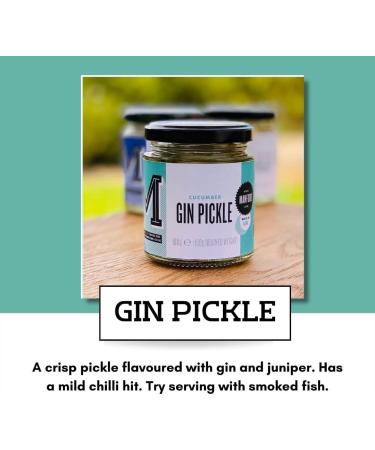 Manfood Gin Pickle 180g | Sliced Cucumbers in a Gin Flavoured Marinade| Pairs Well with Cheese or Smoked Fish - Buy Online on GoSupps.com