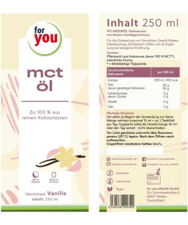  for you MCT 100% Coconut Oil (Vanilla) - Buy Online on GoSupps.com