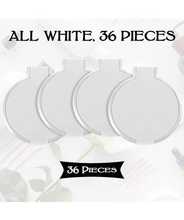 Yalikop Round Mirror Compact - Portable Mini Folding Makeup Mirror for Women Girls - Travel Daily Use - White (36 Pieces) - Buy Online on GoSupps.com