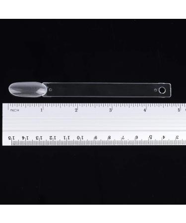 50 Pcs Clear False Nail Sticks Polish Board with Metal Split Ring - Nail Polish Practice Display Art Tips - Buy Online on GoSupps.com