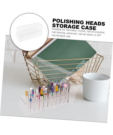 POPETPOP Nail Art Storage Box Nail Drills for Acrylic Nails Professional Drill Bits for Nails Hex Socket Organizer Nail Art Salon Goods Hex Magnetic Holder Nail Manicure Tool Abs - Buy Online on GoSupps.com