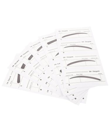 VILLCASE 6 Pi ces Pochoirs Sourcils Jetables Autocollants Pour Sourcils Gabarits Femmes Usage Maquillage