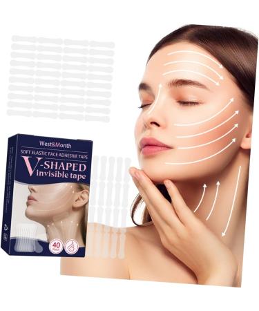 Healeved 80pcs V-type Lift Face Pasters Tape Skin Tightening Tapes Skin Lift Tape Face Chin Lift Tapes Face Wrinkle Lift Tape Face Tape Lifting Invisible Facial Lifting Tapes 4.00X0.90X0.10CM Transparent - Buy Online on GoSupps.com