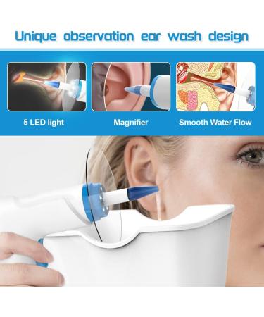 Rechargeable Electric Earwax Removal Kit with 4 Pressure Levels - Ear Irrigation System for Ear Cleaning - Includes Wash Basin & 9+1 Disposable Tips - Buy Online on GoSupps.com
