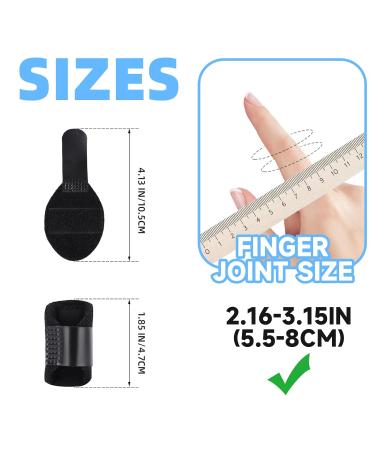 Thumb Finger Splints - Trigger Finger Brace for Pain Relief & Support | 5pcs Black Finger Stabilizer for Arthritis Sprains & Injuries - Buy Online on GoSupps.com
