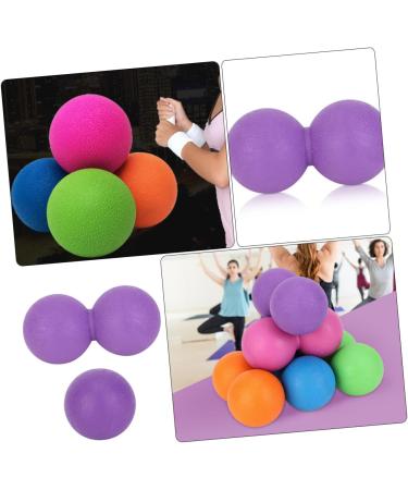 Beaupretty 2-in-1 Yoga & Lacrosse Balls - Foam Fitness Mobility Roller for Plantar Fasciitis & Massage - Violet - Buy Online on GoSupps.com