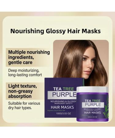 Masques de cheveux violets pour cheveux blonds traitement de cheveux de conditionnement profond masques de cheveux hydratants pour la couleur trait e et cro t e (3) - Buy Online on GoSupps.com