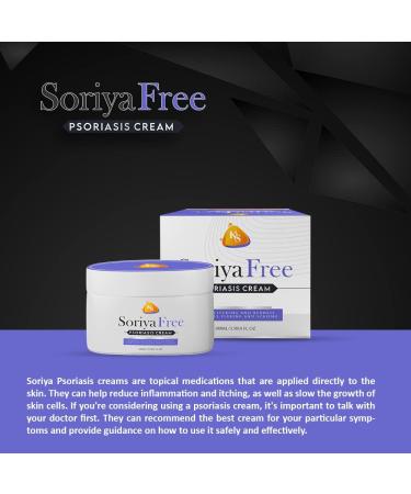 SoriyaFree Psoriasis Moisturizing Cream - 2.0% Salicylic Acid Formula for Eczema Relief, Anti-Itch Properties & Sunburn Soothing - 80g - Buy Online on GoSupps.com