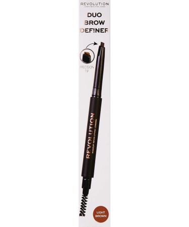 Revolution Eyebrow Pencil - Duo Brow Pencil in Light Brown | Perfect for Defined Brows - Buy Now! - Buy Online on GoSupps.com