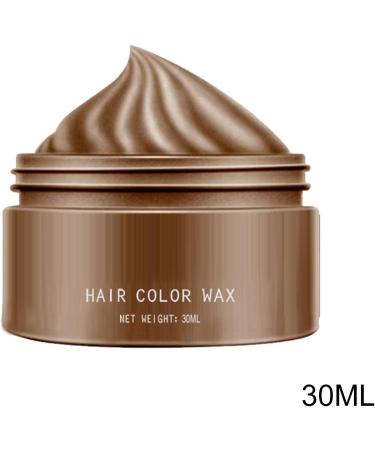 Hair Color Wax 30ml Temporary Color Wax Washable Color Styling Paste for Women Teens Children Party Carnival Halloween Cosplay Brown D - Buy Online on GoSupps.com