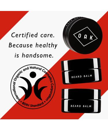 Oak Beard Balm for Men | Natural Beard Care | Light Hold & Shine | Certified Cosmetic from Berlin (50 ml) - Buy Online on GoSupps.com