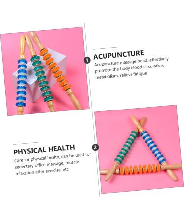 Doitool 3-Stage Gear Massage Roller - Manual Muscle Massager for Neck & Sore Muscles | Fitness & Yoga Accessories - Buy Online on GoSupps.com