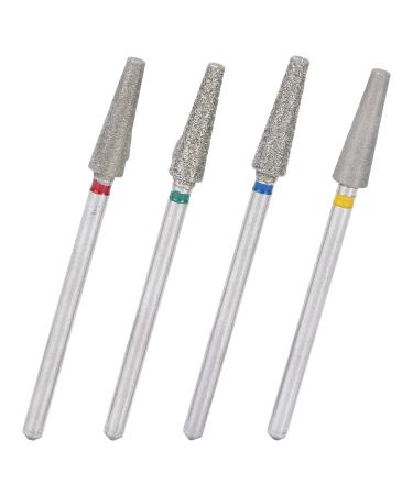 Nail Drill Bit Grinding Nail Emery Material All-Purpose Nail Grinding Head Nail Polish with Storage Box for Home Nail Salon