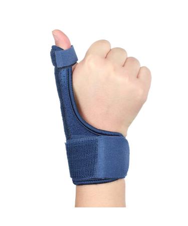 Buy Reversible Thumb Spica Splint - Copper Compression Brace for Thumb Fracture & Joint Support - Lightweight & Breathable (Navy Blue) - International Shipping - Buy Online on GoSupps.com
