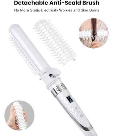 Rotating 2-in-1 Curling Iron & Flat Iron | Professional Tourmaline Ceramic Hair Straightener & Curler | 30s Fast Heating & 14 Temp Settings - Buy Online on GoSupps.com