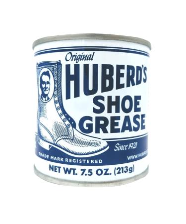 Huberds Shoe Grease (7.5oz) - Leather Conditioner and waterproofer Since 1921. Waterproofs, softens and Conditions Boots, Shoes, Bags, Belts, Jackets, car Seats, Gloves, Furniture, Saddles and tack.